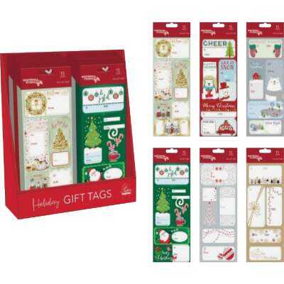 Paper Images Assorted Christmas Gift Tags (15-Pack)